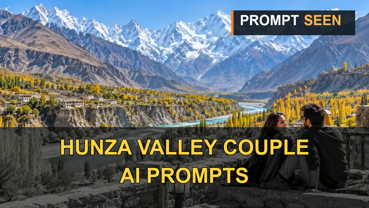 Couple overlooking the Hunza Valley