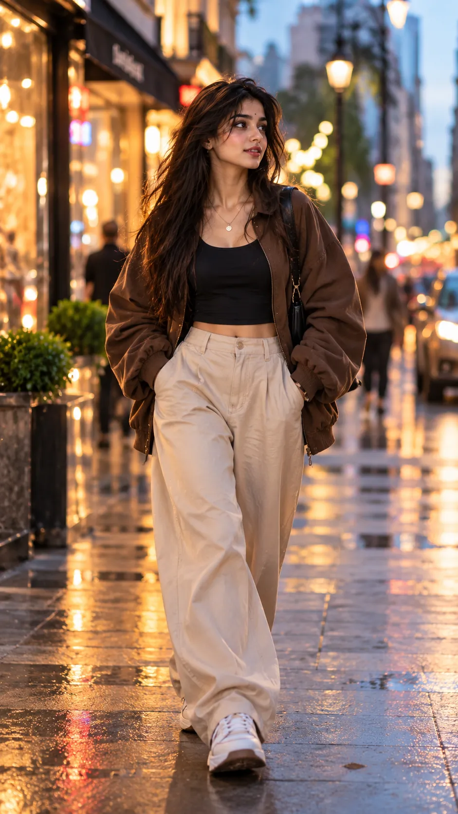Stylish street portrait prompt preview